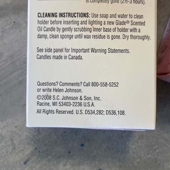 3 Pkgs New Glade Scented Oil Candle Refills Retired ANGEL WHISPERS NWT NOS - Picture 4 of 4